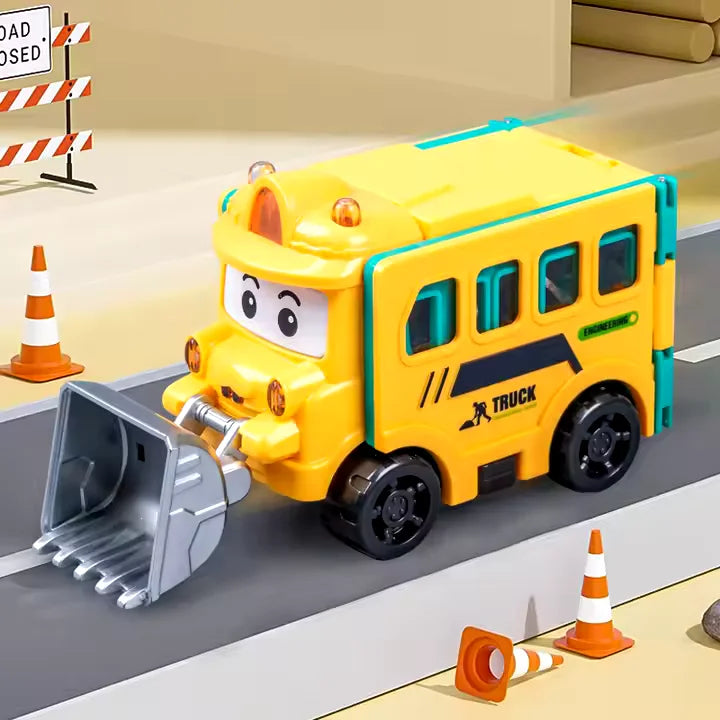 Buses Reversibles 2 en 1 - Cambia de Vehículo y Color