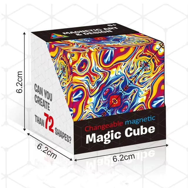 Cubo Mágico Infinito Cósmico - Cubo Magnético Cambiable y Antiestrés 3D