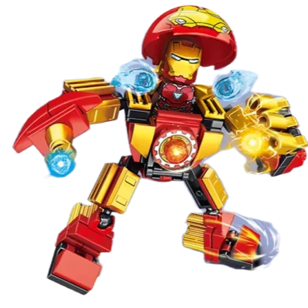 Mini bloques de los Vengadores: Armaduras mecánicas