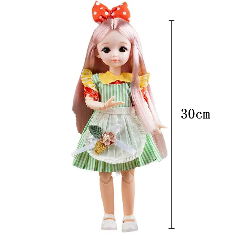 Muñeca BJD Articulada 30 cm – Estilo Kawaii Anime con Ropa y Accesorios | Ideal para Regalo