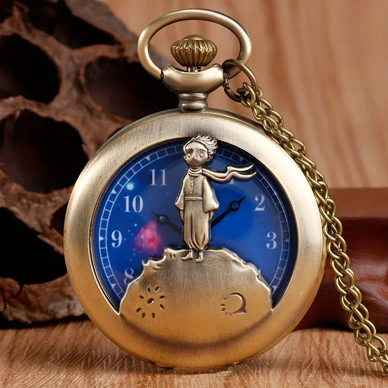 Reloj de Bolsillo El Principito – Estilo Vintage con Cadena