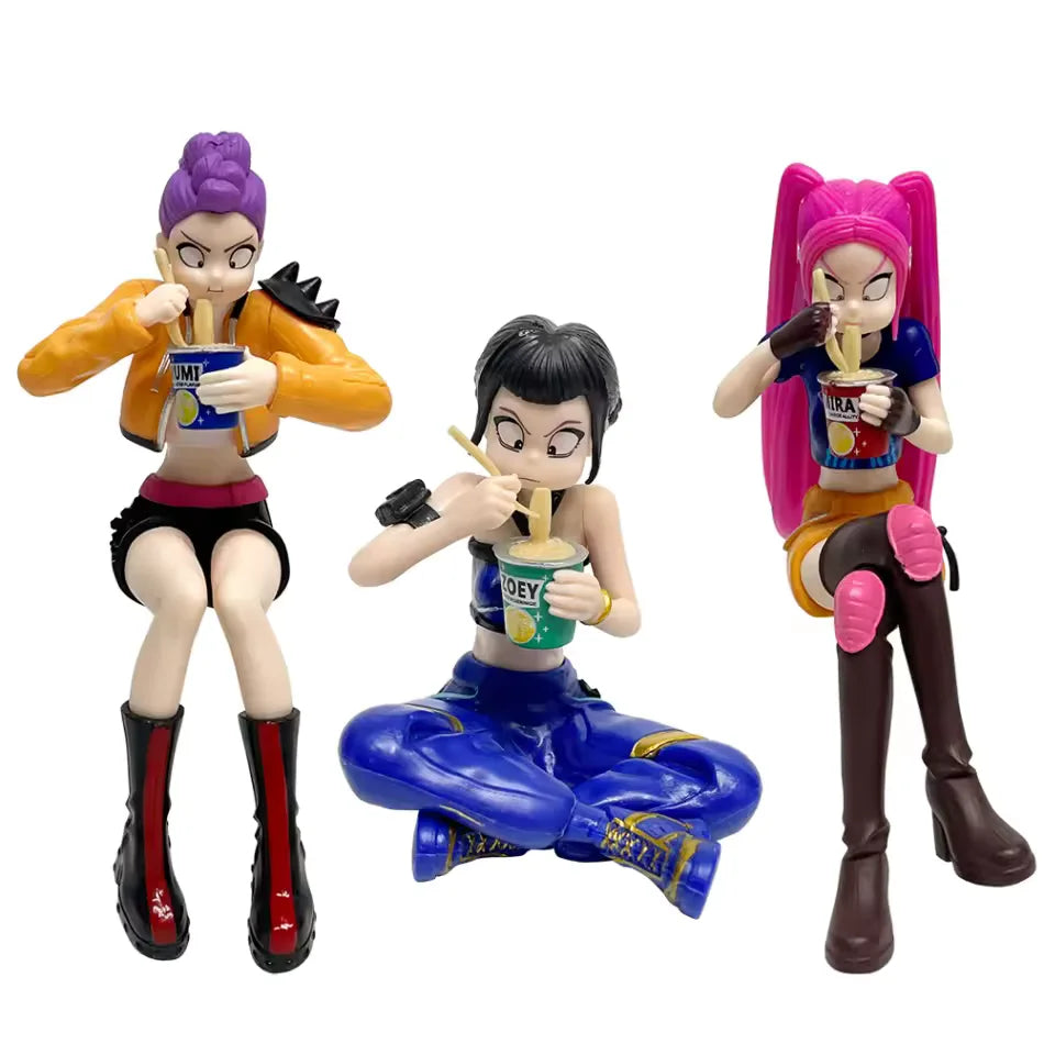 Set Guerreras K-Pop Demon Hunters Huntr/X – Rumi, Mira y Zoey (3 figuras)