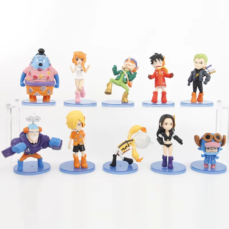 Set Completo de la Tripulación de los Sombreros de Paja - Arco de Egghead (10 Figuras) - Sin caja