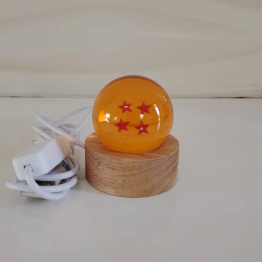 Lámpara Decorativa – Esfera de 4 Estrellas de Dragon Ball (4,3 cm)