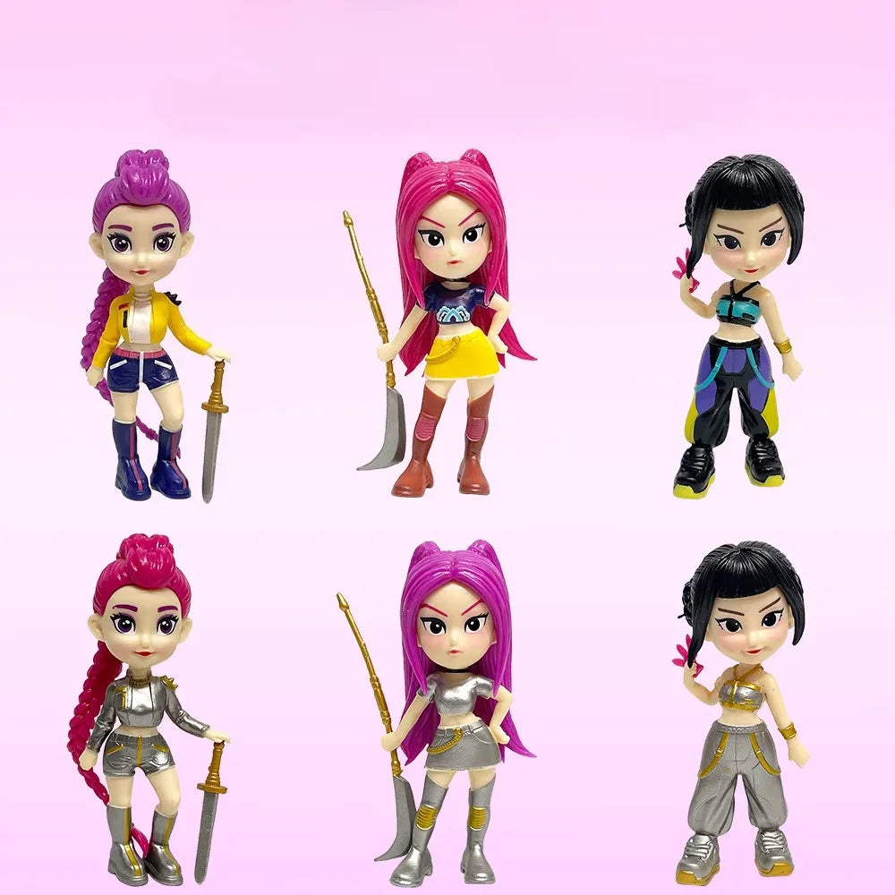 Set de Figuras K-Pop Demon Hunters – Las Guerreras K-Pop (6 unidades)