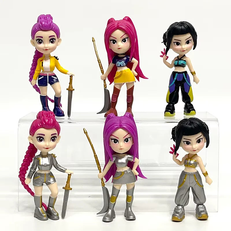 Set de Figuras K-Pop Demon Hunters – Las Guerreras K-Pop (6 unidades)