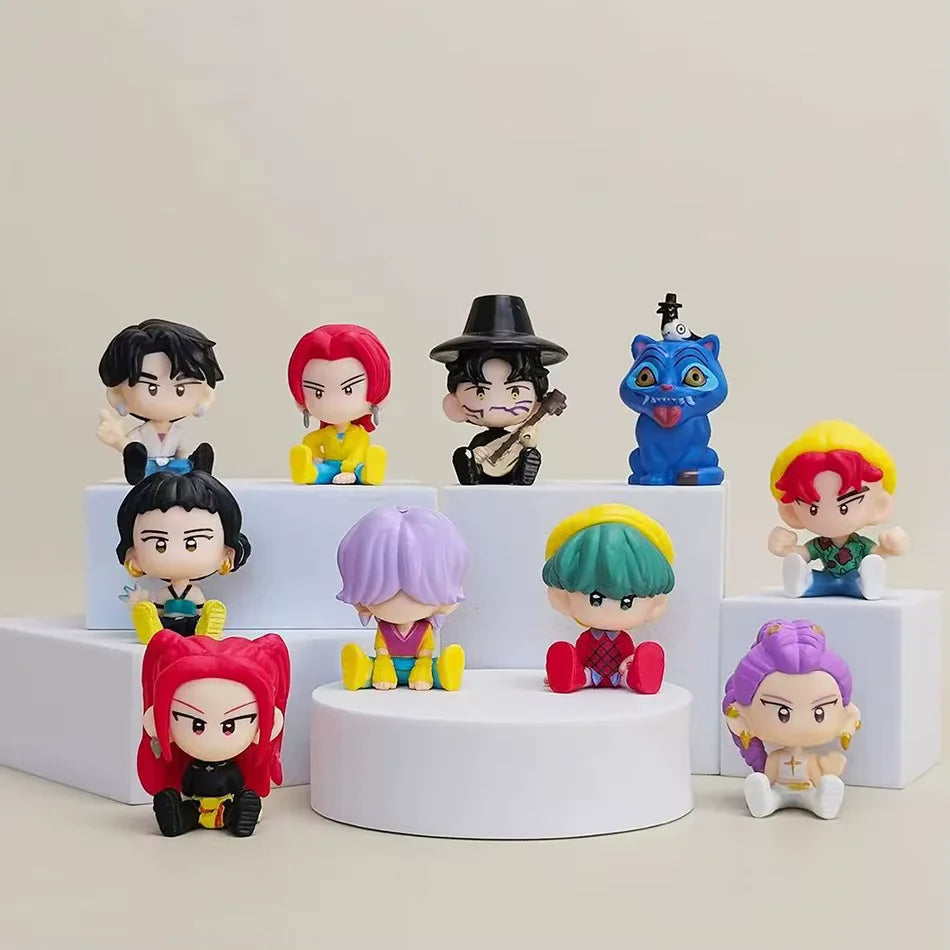 Set Mini Figuras de las Guerreras K-Pop – Demon Hunters - Colección Completa, 10 Uds Estilo Chibi