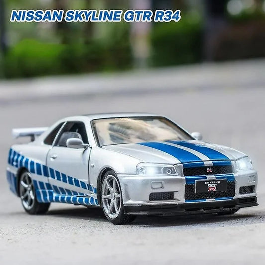 Nissan GTR R34 Skyline de Rápido y Furioso – Modelo a Escala 1:32