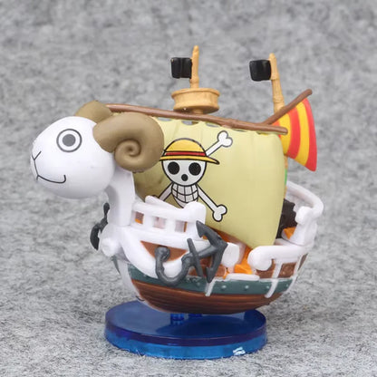 Barcos de One Piece - Going Merry y Thousand Sunny (Modelos Coleccionables)