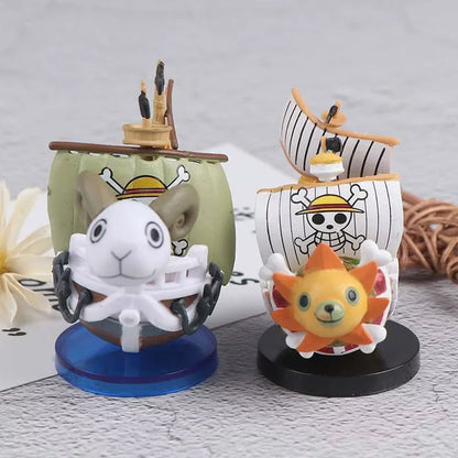 Barcos de One Piece - Going Merry y Thousand Sunny (Modelos Coleccionables)
