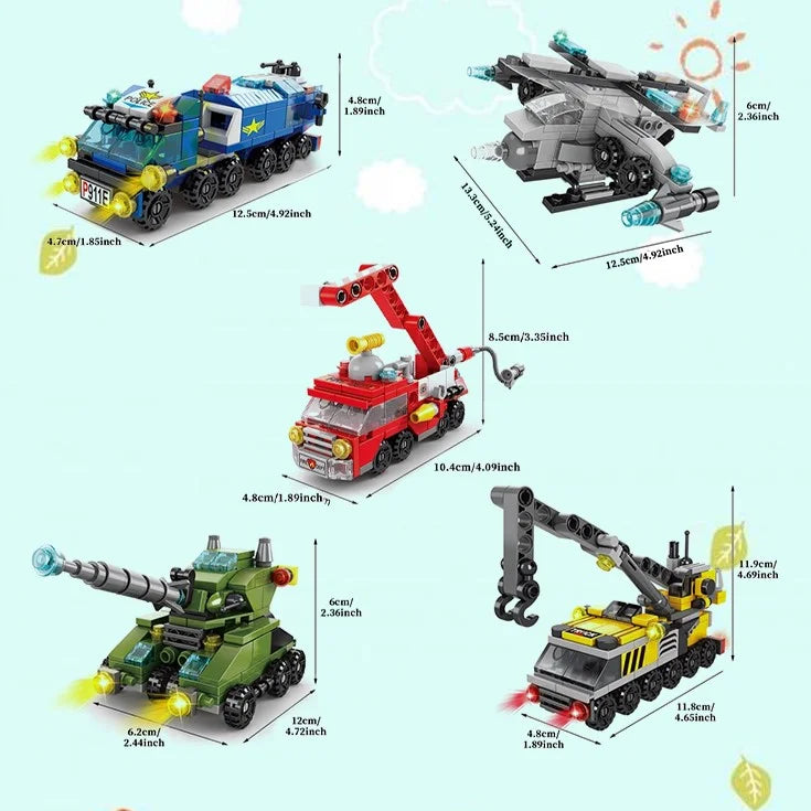 Mini Bloques de Construcción – 6 en 1