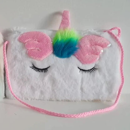 Bolso de Hombro de Unicornio de Felpa – Para Niñas Pequeñas