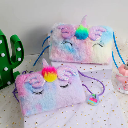 Bolso de Hombro de Unicornio de Felpa – Para Niñas Pequeñas