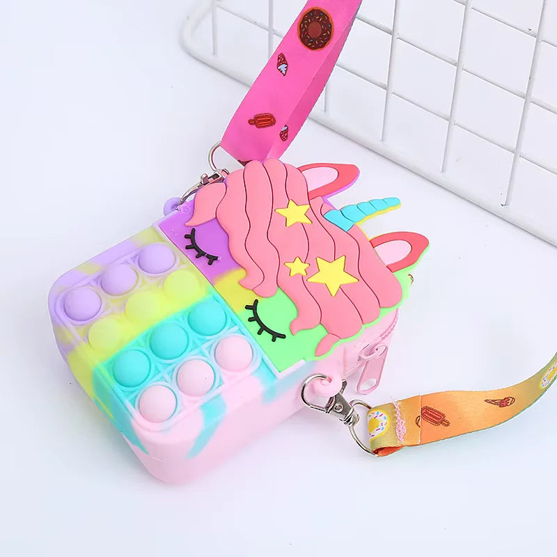 Bolso Monedero Infantil Unicornio