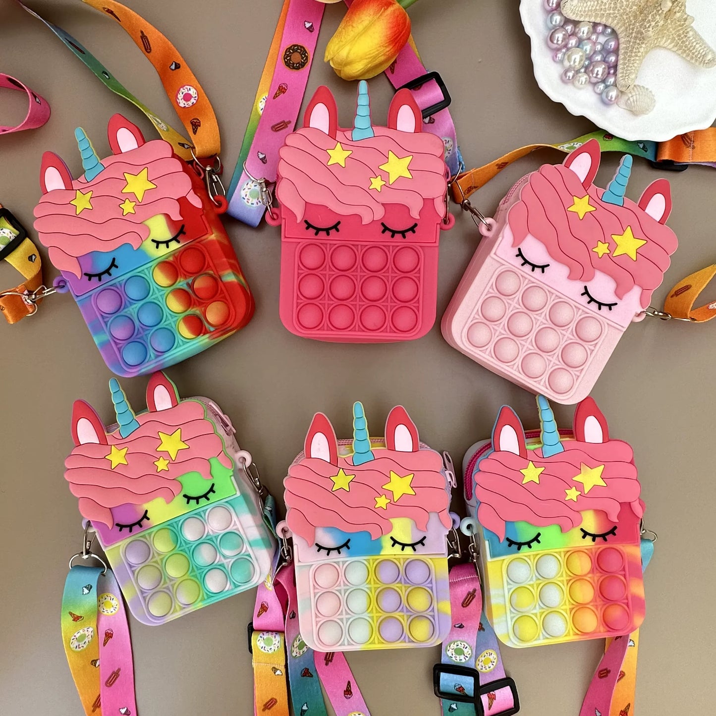 Bolso Monedero Infantil Unicornio