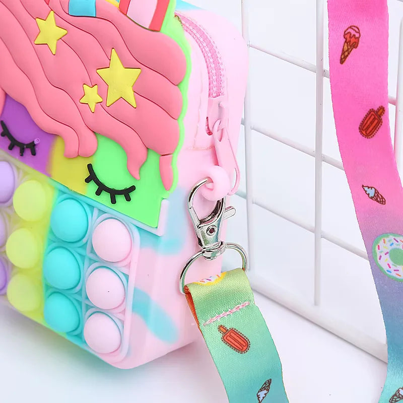 Bolso Monedero Infantil Unicornio