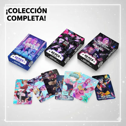 Caja de Cartas K-Pop Demon Hunters – Huntrix & Saja Boys (92 piezas)