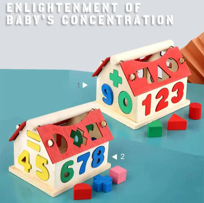 Casa Montessori de Madera - Juguete Educativo para Niños Pequeños