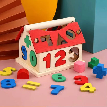 Casa Montessori de Madera - Juguete Educativo para Niños Pequeños