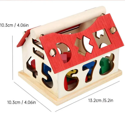 Casa Montessori de Madera - Juguete Educativo para Niños Pequeños