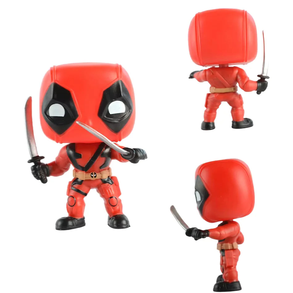 Figuras estilo Funko Pop – Deadpool y Wolverine (sin caja)