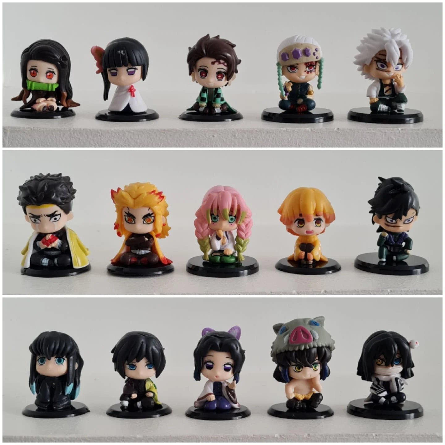 Set 15 figuras Demon Slayer: Kimetsu no Yaiba