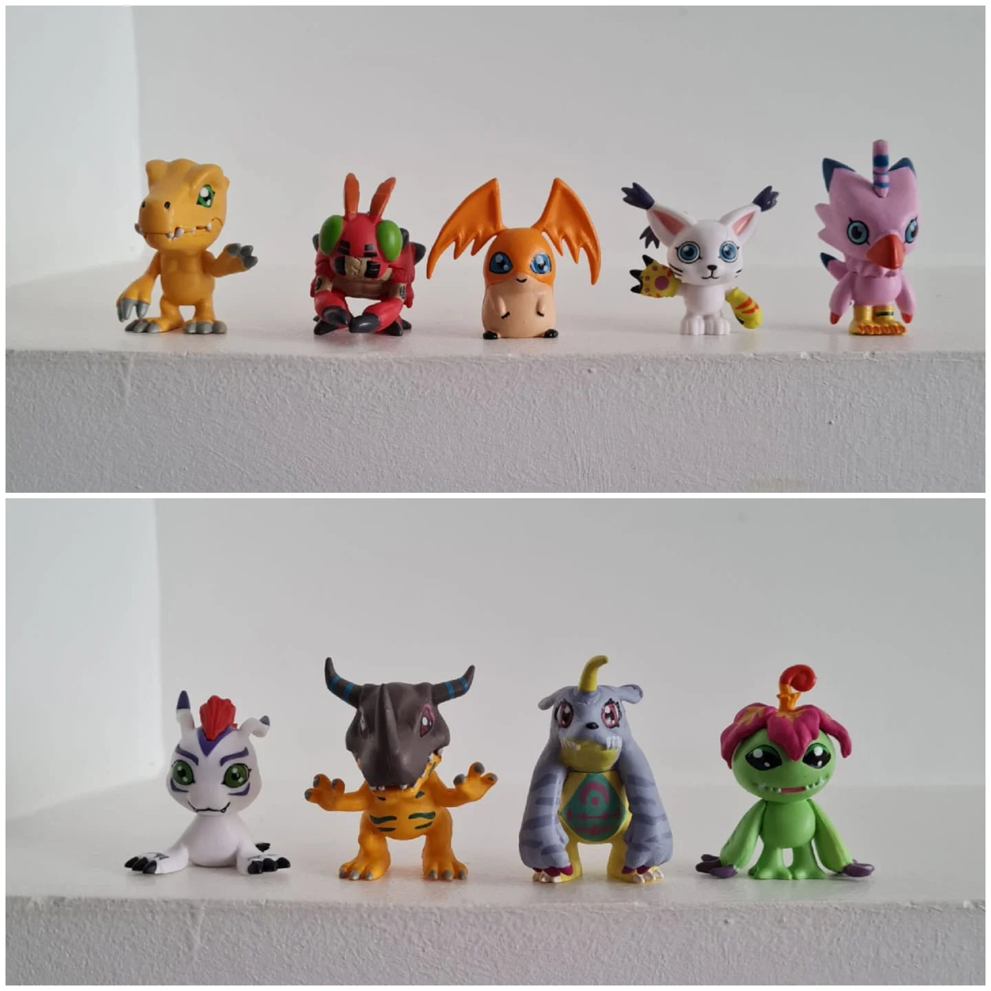 Set de 9 figuras coleccionables: Digimon - Aventura Digital