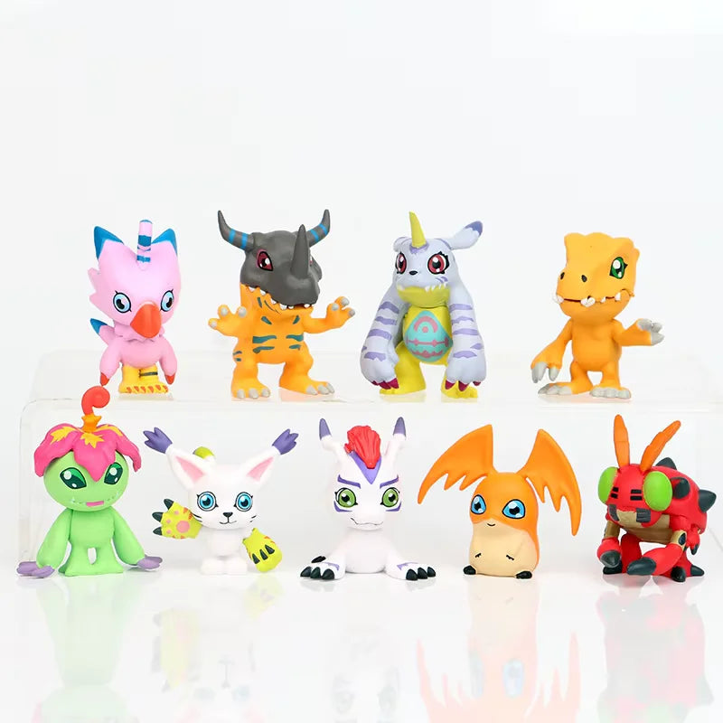 Set de 9 figuras coleccionables: Digimon - Aventura Digital