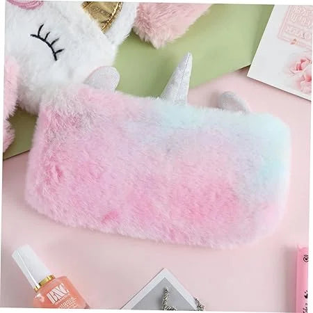 Estuche de Unicornio de Felpa Kawaii