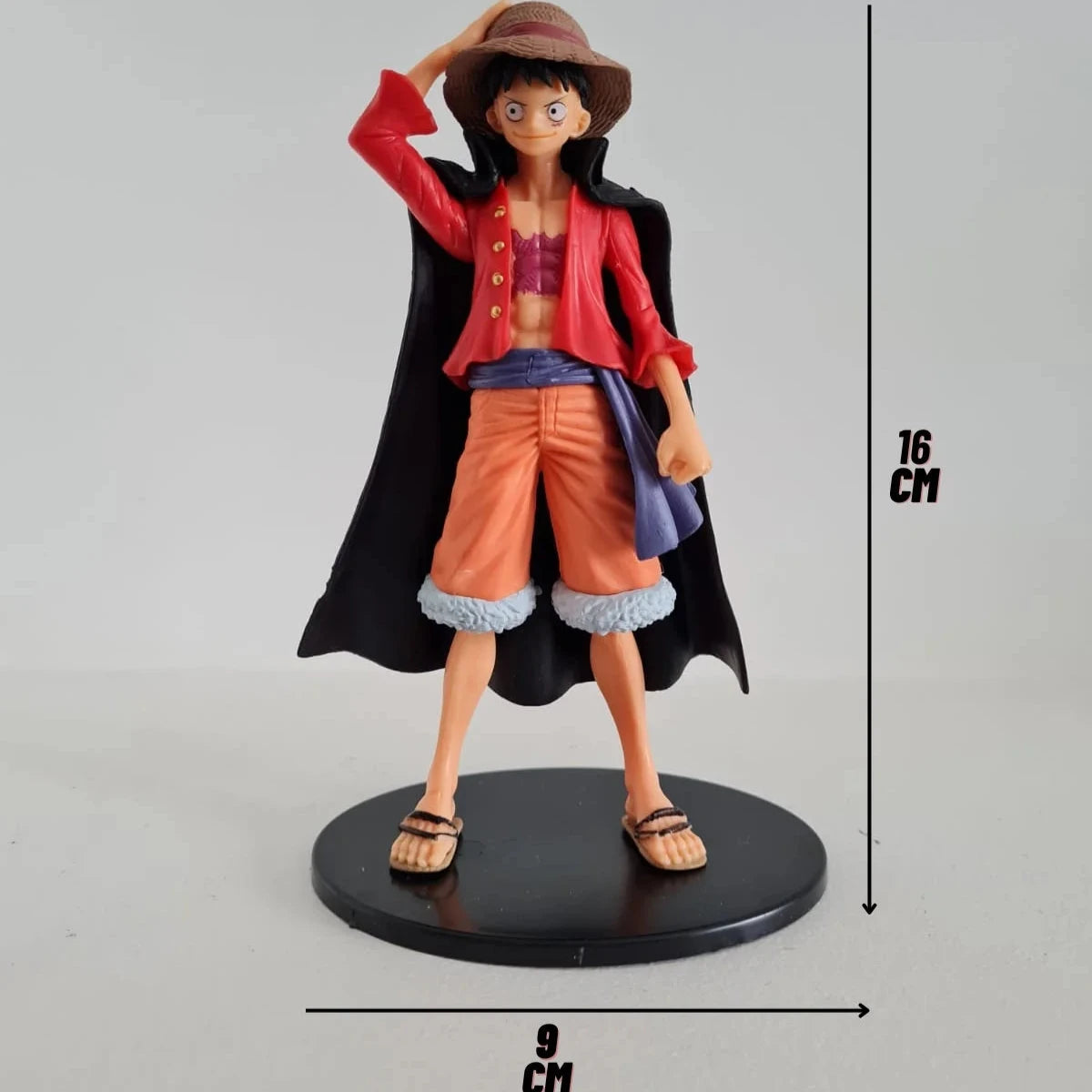 Figura de Acción de Luffy (16 cm) con Base (sin caja)