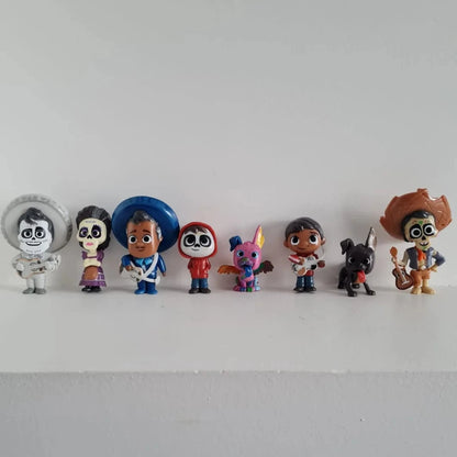 Set de 8 figuras coleccionables de Coco