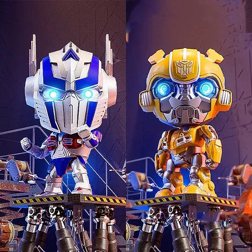 Figuras de Exhibición Transformers: Bumblebee y Optimus Prime