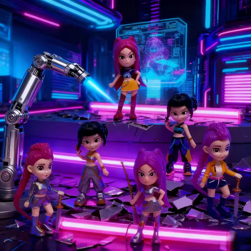 Set de Figuras K-Pop Demon Hunters – Las Guerreras K-Pop (6 unidades)