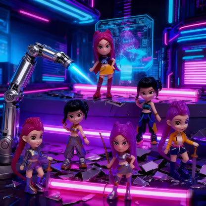 Set de Figuras K-Pop Demon Hunters – Las Guerreras K-Pop (6 unidades)