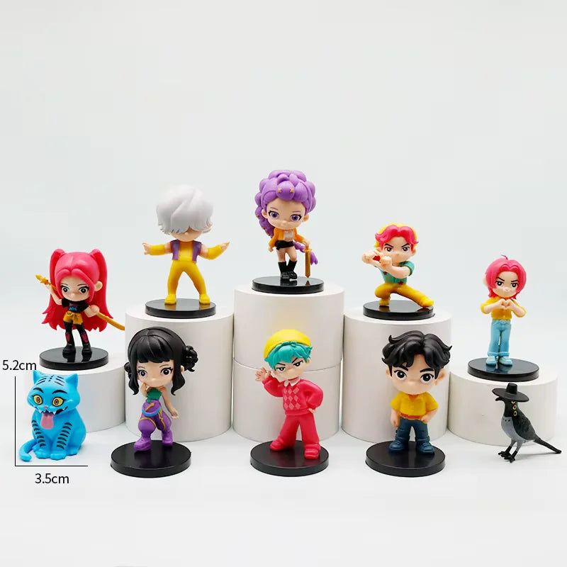 Set Completo de Figuras K-Pop Demon Hunter – Colección de 10 Personajes