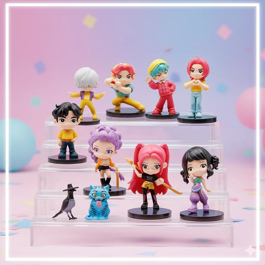 Set Completo de Figuras K-Pop Demon Hunter – Colección de 10 Personajes