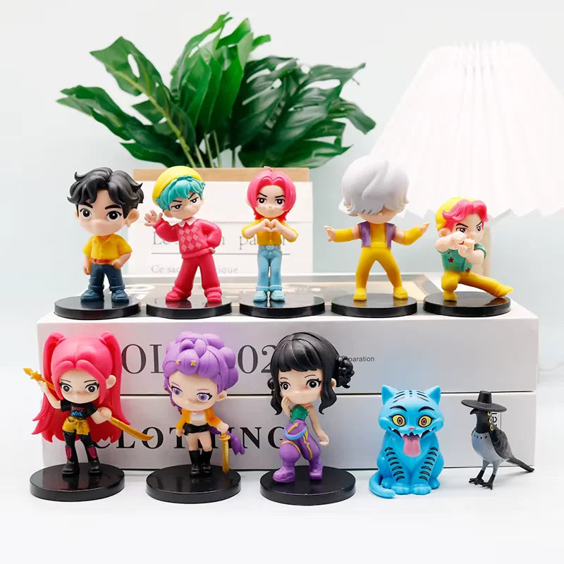 Set Completo de Figuras K-Pop Demon Hunter – Colección de 10 Personajes