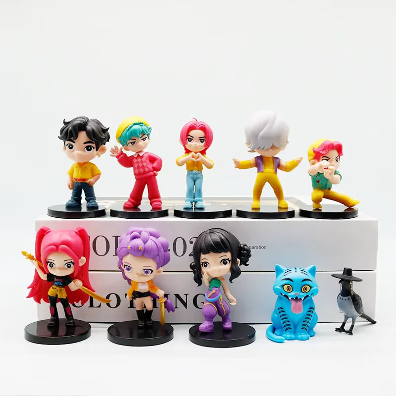 Set Completo de Figuras K-Pop Demon Hunter – Colección de 10 Personajes