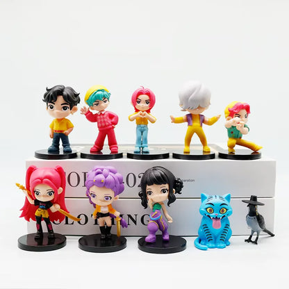 Set Completo de Figuras K-Pop Demon Hunter – Colección de 10 Personajes