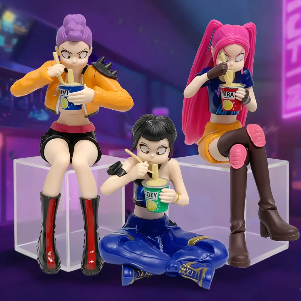 Set Guerreras K-Pop Demon Hunters Huntr/X – Rumi, Mira y Zoey (3 figuras)