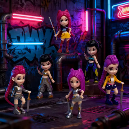 Set de Figuras K-Pop Demon Hunters – Las Guerreras K-Pop (6 unidades)