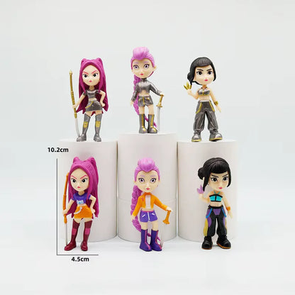 Set de Figuras K-Pop Demon Hunters – Huntr/x (6 unidades)