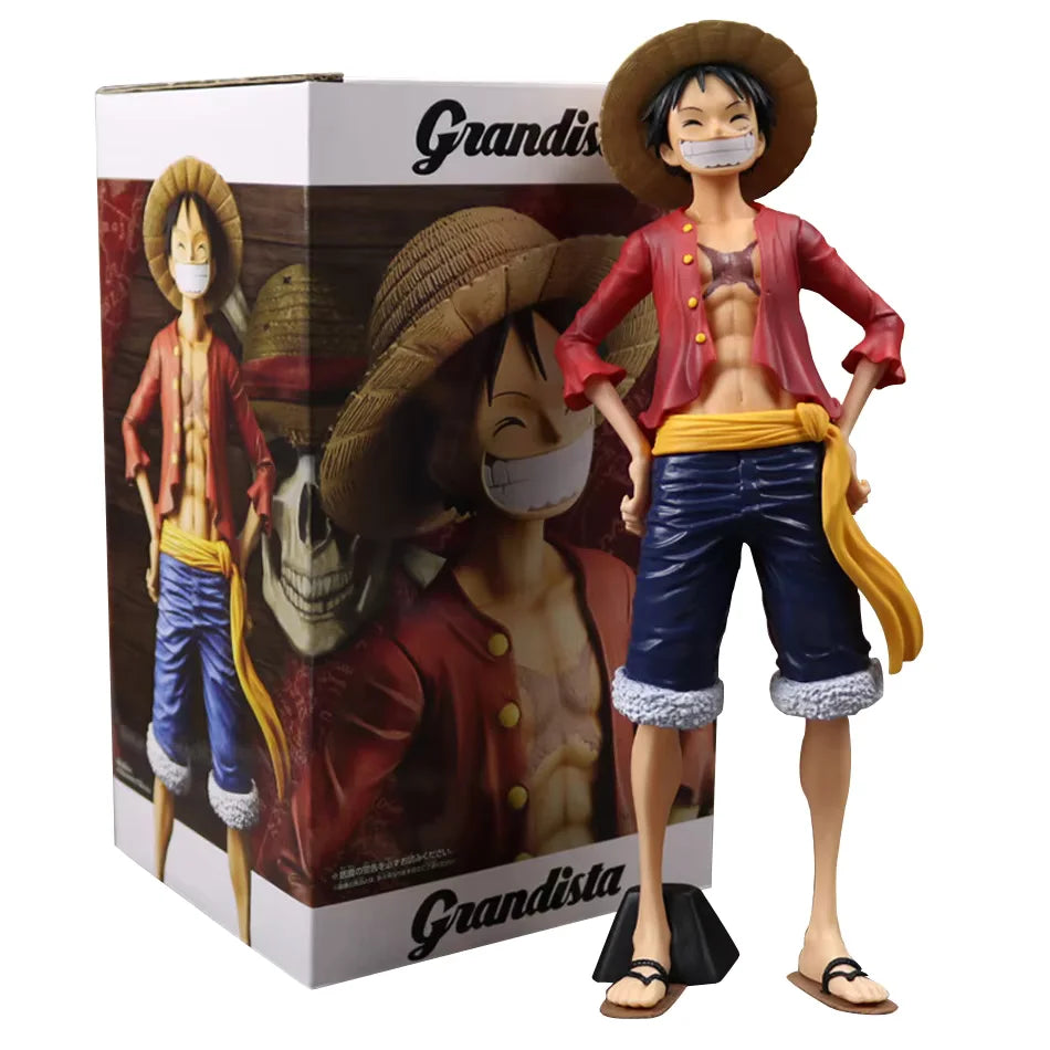 Figura de Luffy – One Piece - 3 Caras Intercambiables - (25 cm)