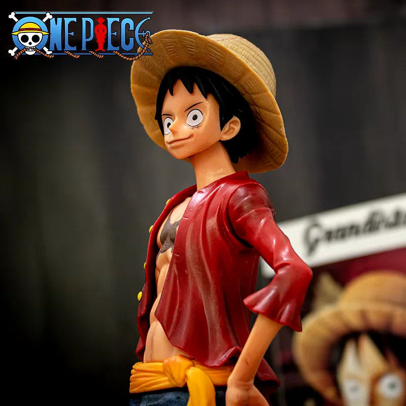 Figura de Luffy – One Piece - 3 Caras Intercambiables - (25 cm)