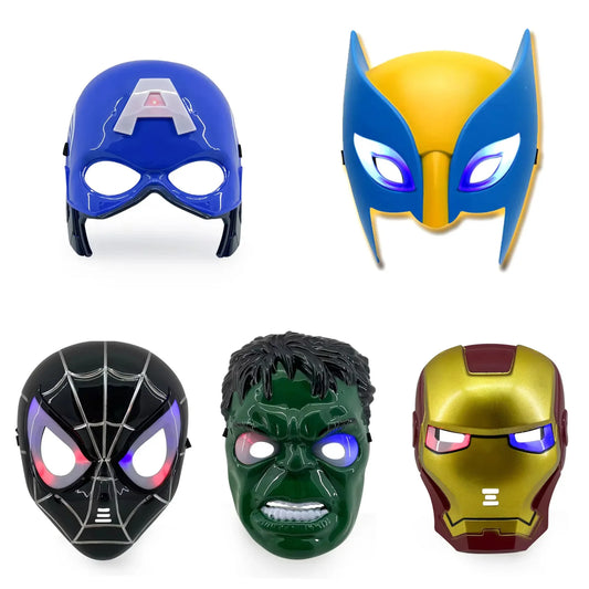 Mascaras Super Heroes de Marvel con Luz Led
