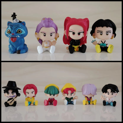 Set Mini Figuras de las Guerreras K-Pop – Demon Hunters - Colección Completa, 10 Uds Estilo Chibi