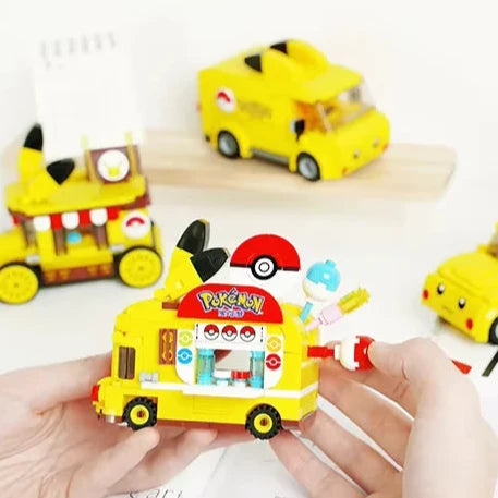 Mini Bloques de Construcción - Autos Inspirados en Pikachu