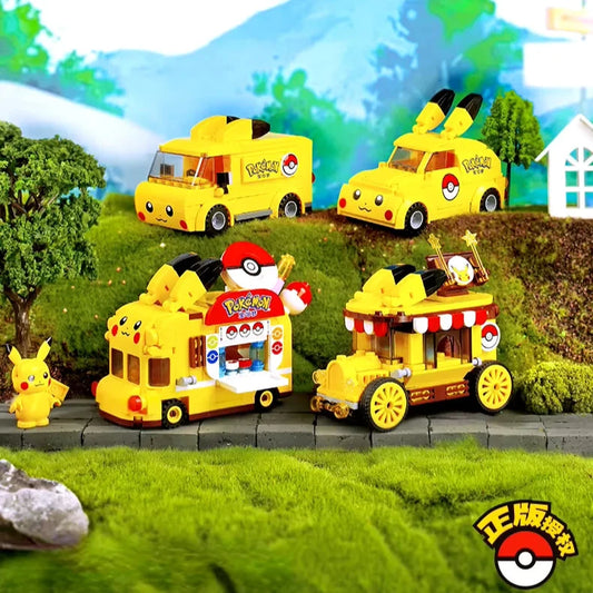 Mini Bloques de Construcción - Autos Inspirados en Pikachu