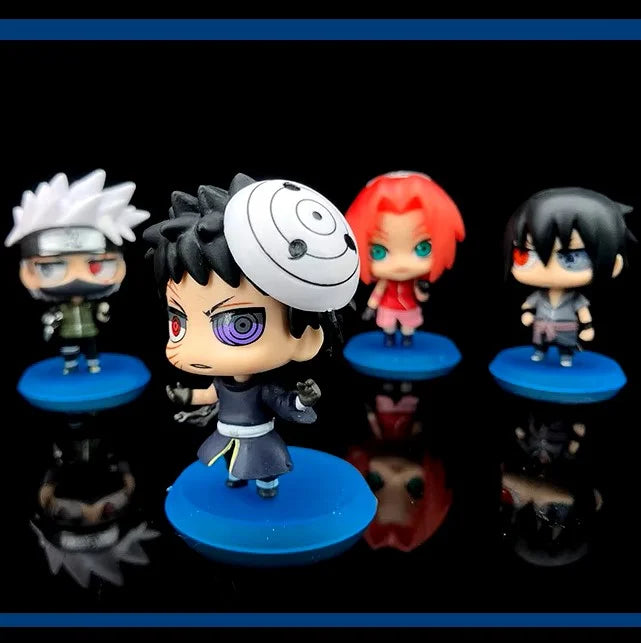 Set de 6 figuras coleccionables: Naruto Shippuden – Versión Q