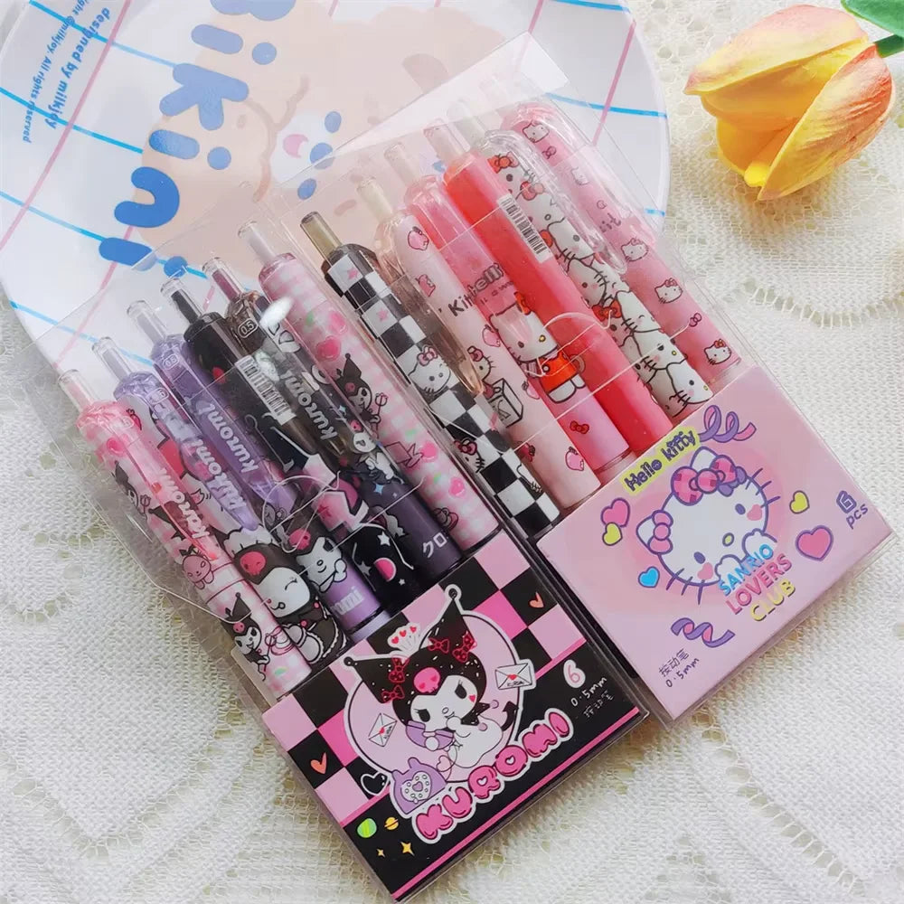 6 pcs lapices Sanrio